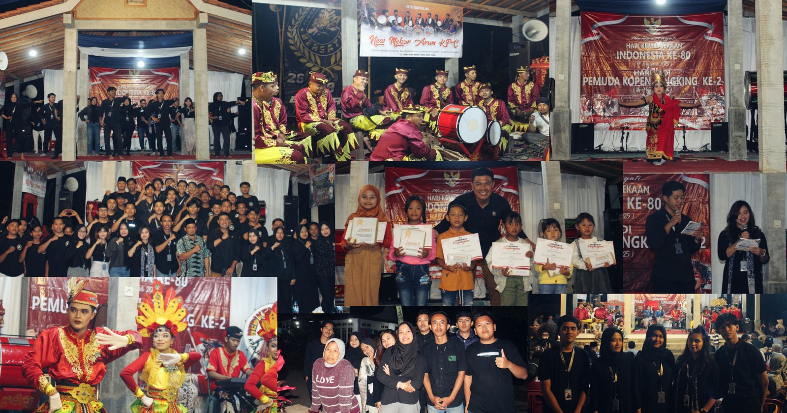 Kebersamaan Warga Dusun Kopencungking Meriahkan Malam Resepsi HUT RI ke-80 & Ulang Tahun PKB dengan Berbagai Penampilan Seni dan Budaya