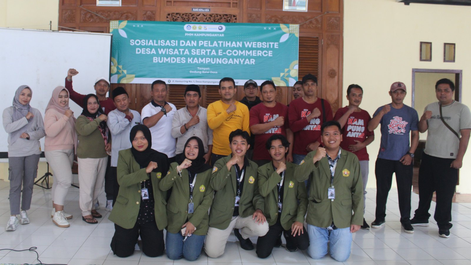 Dorong Digitalisasi, Mahasiswa UPN "Veteran" Jawa Timur Adakan Peluncuran, Sosialisasi, dan Pelatihan Website Desa Wisata Kampunganyar